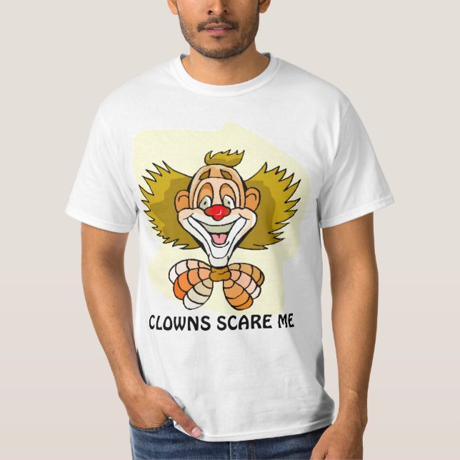 T-SHIRT LES CLOWNS M'EFFRAYENT (Devant)
