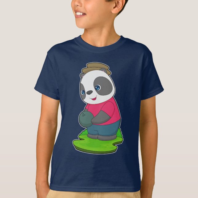T-shirt Les clubs de golf de Panda (Devant)