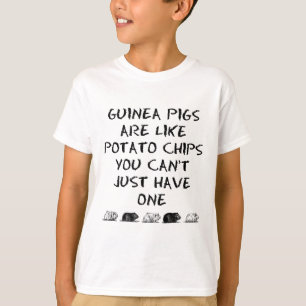 T-shirt Les cobayes sont comme des pommes chips