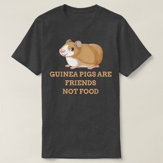 T-shirt Les cochons de Guinée ne sont pas des amis (Design devant)