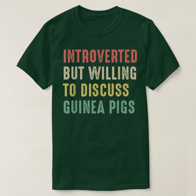 T-shirt Les Cochons De Guinée, Présentés Mais Prêts À Disc (Design devant)