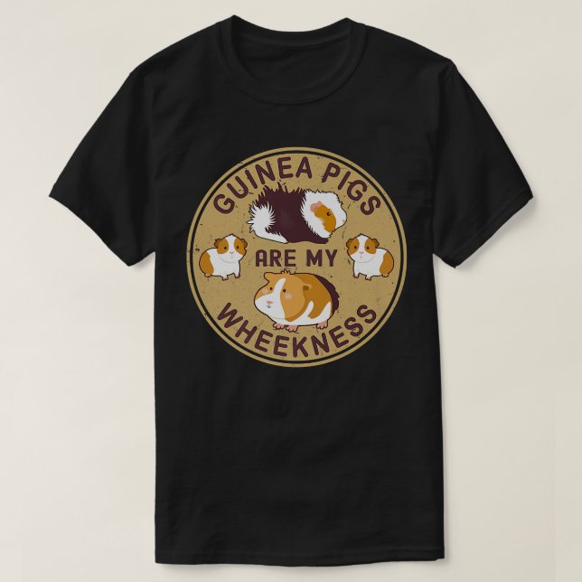 T-shirt Les Cochons De Guinée Sont Ma Prime À La Roue (Design devant)