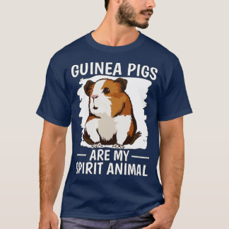 T-shirt Les Cochons de Guinée sont mon esprit animal