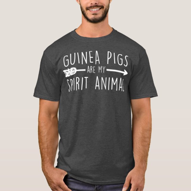 T-shirt Les Cochons de Guinée sont mon esprit animal (Devant)