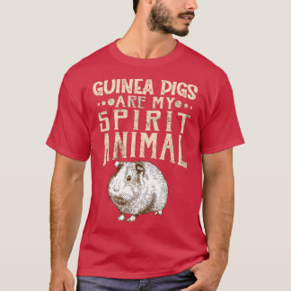 T-shirt Les Cochons de Guinée sont mon Esprit Animal 1