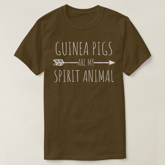 T-shirt Les Cochons de Guinée sont mon Esprit Animal T Don (Design devant)