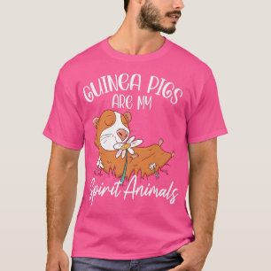 T-shirt Les Cochons De Guinée Sont Mon Esprit Animaux Anim