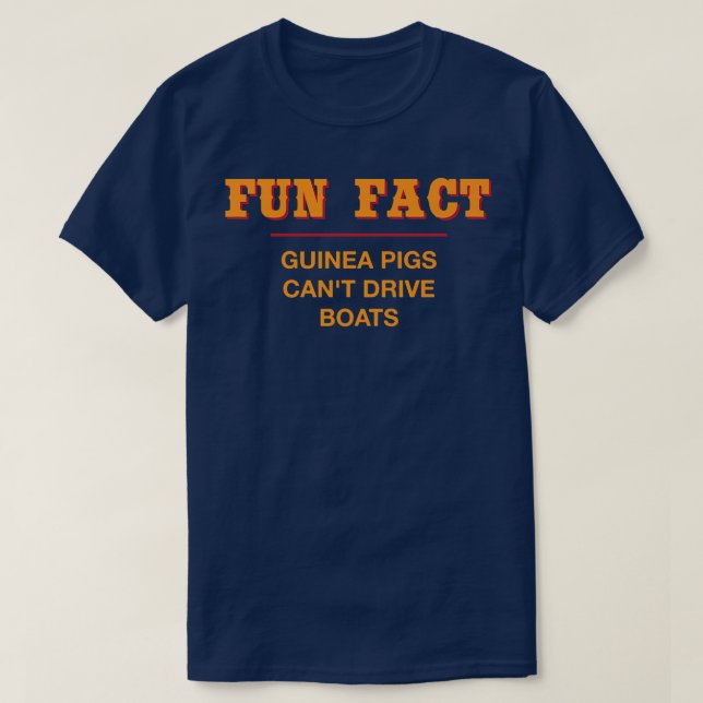 T-shirt Les cochons d'Inde ne peuvent pas conduire de bate (Design devant)