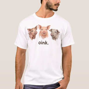 T-shirt Les cochons grouinent drôle de ferme animale amate