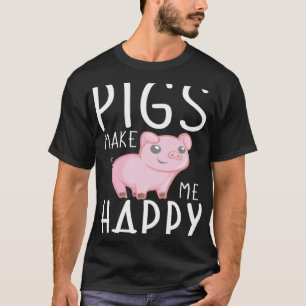 T-shirt Les Cochons Pour Enfants De La Ferme Me Rendent He