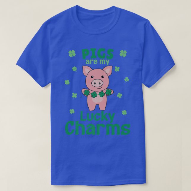 T-shirt Les cochons sont mes charmes chanceux St Paddy's D (Design devant)