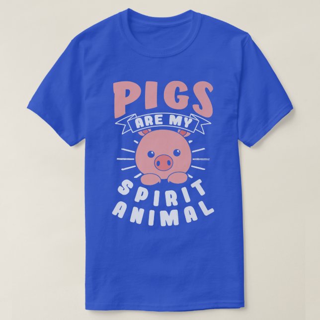 T-shirt Les cochons sont mon esprit Animal Premium 4993 (Design devant)