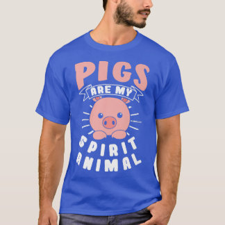 T-shirt Les cochons sont mon esprit Animal Premium 4993