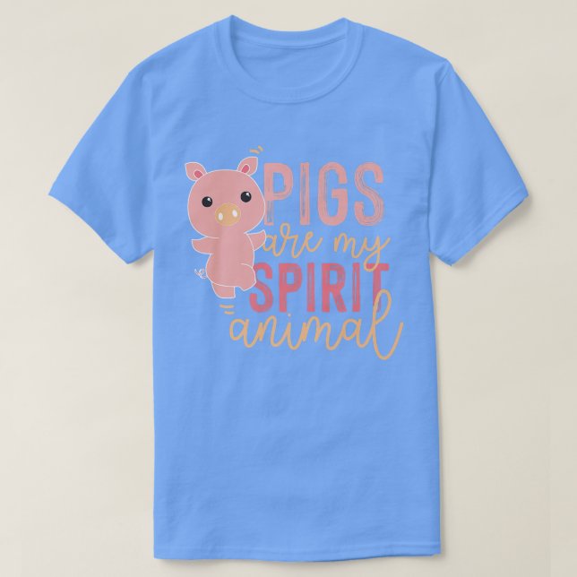 T-shirt Les cochons sont mon esprit Animal Premium 4995 (Design devant)