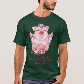 T-shirt Les Cochons Sont Mon Esprit Les Amateurs De Cochon