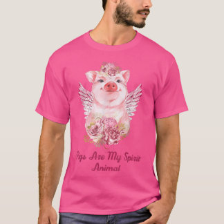 T-shirt Les Cochons Sont Mon Esprit Les Amateurs De Cochon