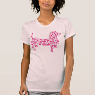 T-shirt Les Coeurs de Valentine Dachshund