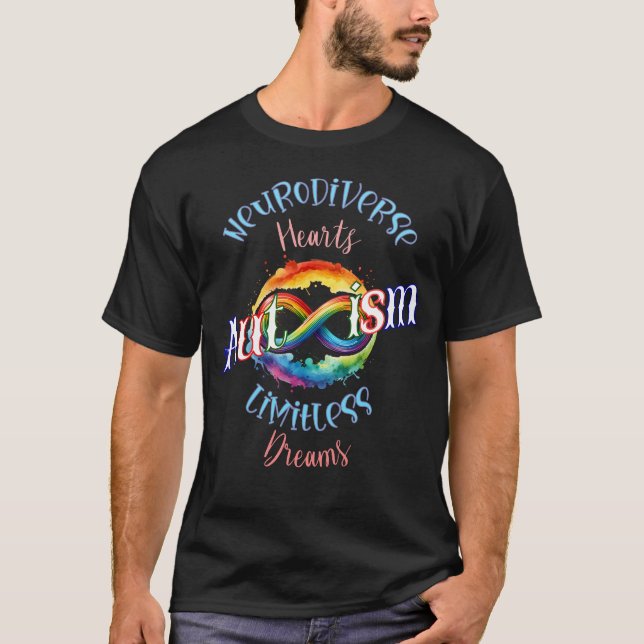 T-shirt Les coeurs neurodivers créent la sensibilisation s (Devant)