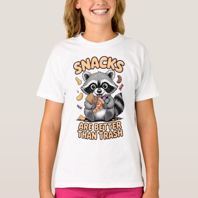 T-shirt Les collations sont meilleures que les déchets, Ra (Devant)