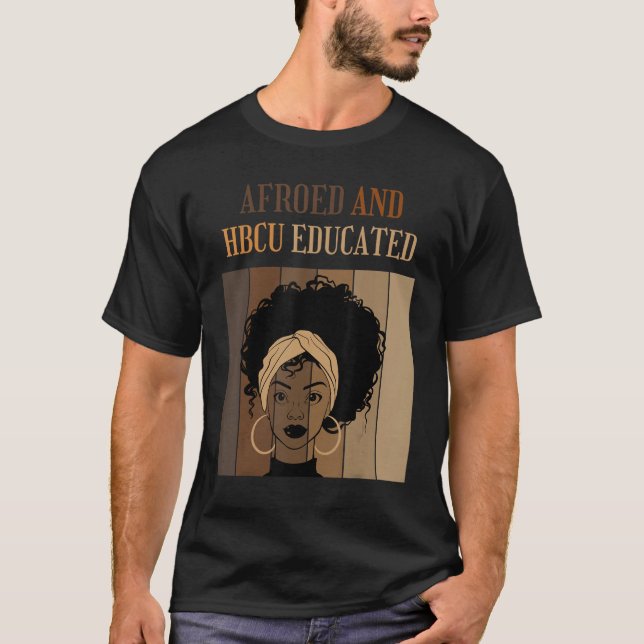 T-shirt Les Collèges Noirs Historiques Afroed Et HBCU (Devant)