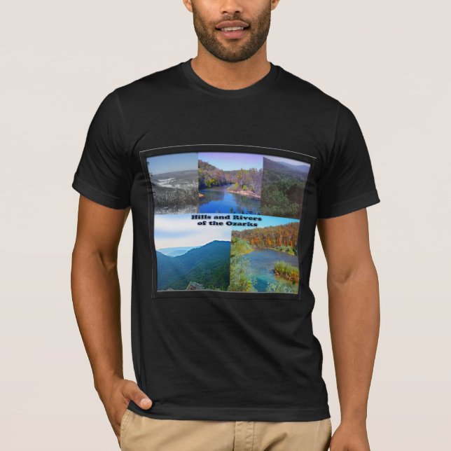 T-shirt Les collines et les rivières des Ozarks (Devant)