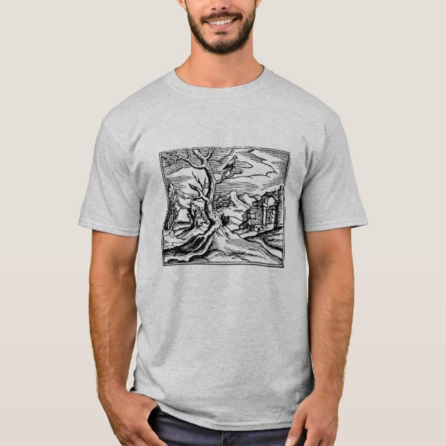 T-shirt Les colombes de la Renaissance dans les arbres Les (Devant)