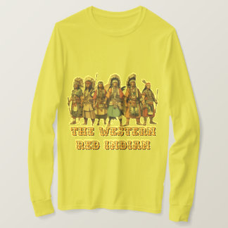 T-shirt Les Combattants De Courage De L'Inde Rouge Occiden