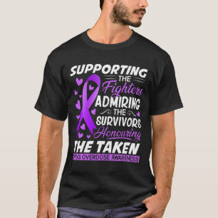T-shirt Les Combattants honorent la sensibilisation aux su