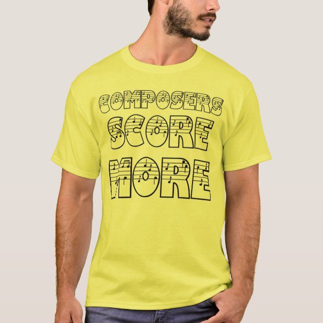 T-shirt Les compositeurs marquent plus (Devant)