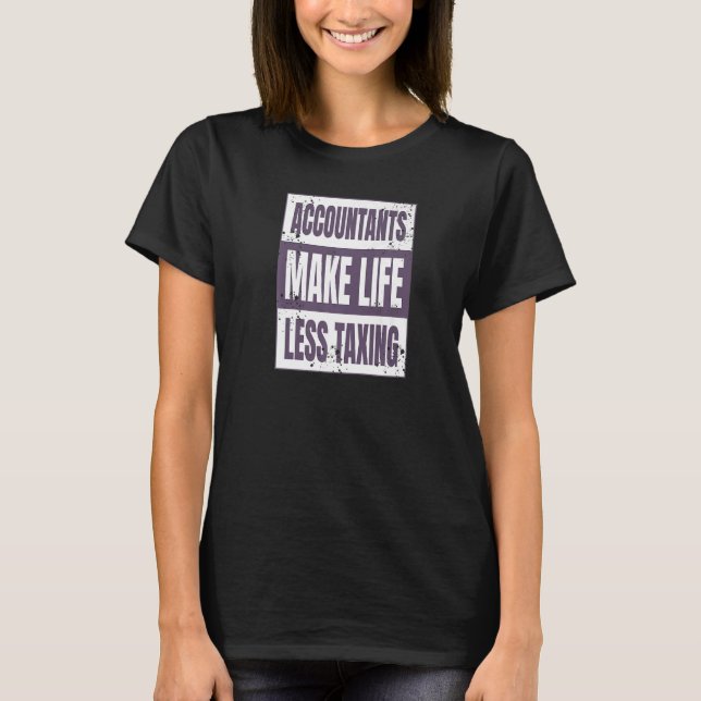 T-shirt Les comptables rendent la vie moins imposable Math (Devant)