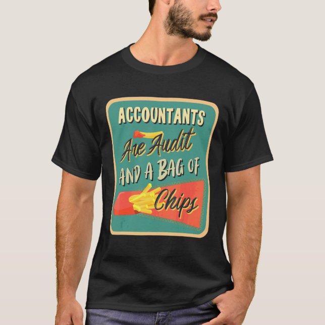 T-shirt Les Comptables Sont Des Vérificateurs Et Un Sac De (Devant)