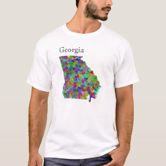 T-shirt Les comtés de Géorgie et leurs routes