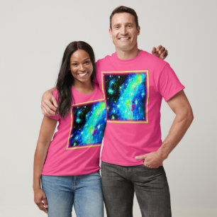 T-shirt Les conceptions cosmiques nébuleuses et spatiales.