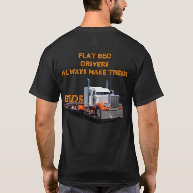 T-shirt Les Conducteurs À Plaques Font Toujours Leur Lit (Dos)