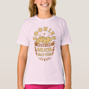 T-shirt les cookies rendent la vie meilleure T-Shi drôle p