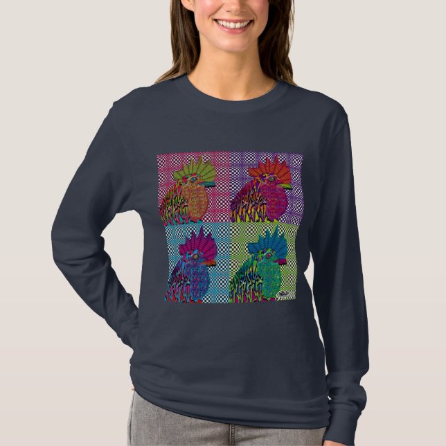 T-shirt Les coqs sont devenus psycho (Devant)