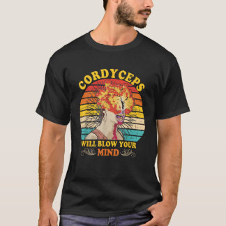T-shirt Les Cordyceps Feront Te Souffler L'Esprit Retro Vê