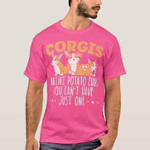 T-shirt Les Corgis Sont Comme Des Chips De Pomme De Terre 