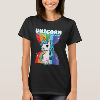 T-shirt Les cornes de licorne rendent tout meilleur licorn