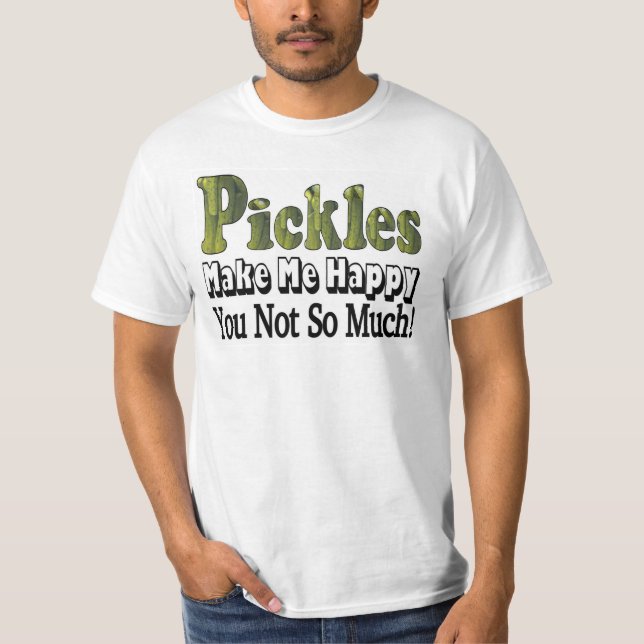 T-shirt Les cornichons me rendent heureux (Devant)
