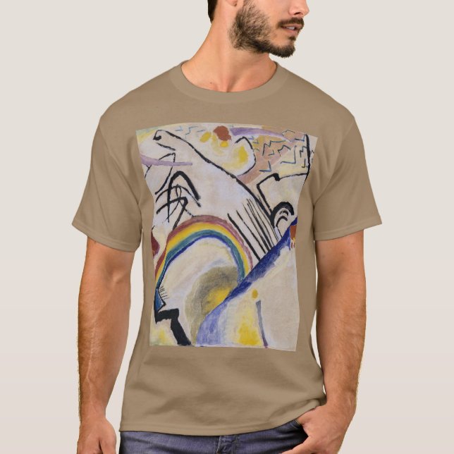 T-shirt Les Cosaques de Peinture Abstraite de Kandinsky 19 (Devant)