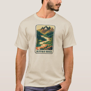 T-shirt Les couleurs de la rivière Buffalo Arkansas