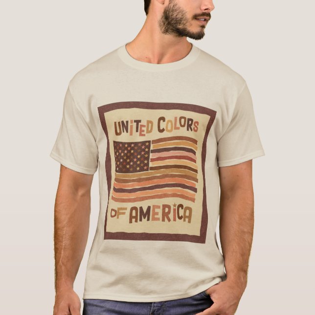 T-shirt Les couleurs de l'Amérique (Devant)
