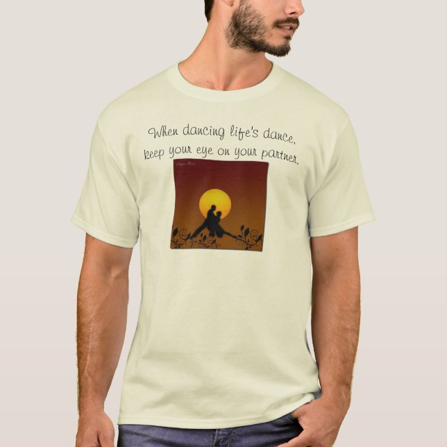 T-shirt les couples de danse, en dansant la danse de la (Devant)