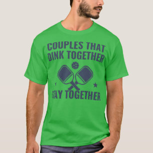 T-shirt Les Couples De Pickleball Dink Ensemble Drôle Pick