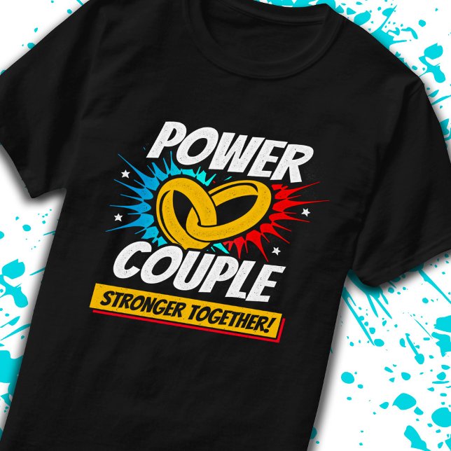 T-shirt Les Couples Mariés Se Sont Engagés Plus Forts Ense (Créateur téléchargé)