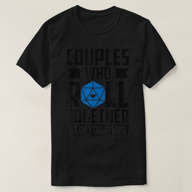 T-shirt Les Couples Qui Roulent Ensemble Restent Ensemble  (Design devant)