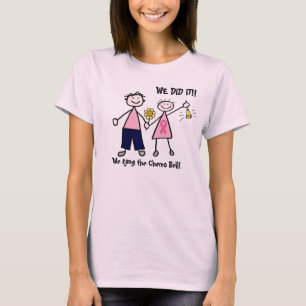 T-shirt Les couples roses de chimio de ruban sonnent le