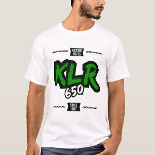 T-shirt Les coups de pied aboutent avec Kawasaki KLR650