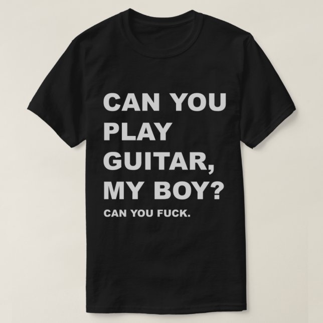 T-shirt Les Courtins - _Pouvez-Vous Jouer Guitare, Mon Gar (Design devant)